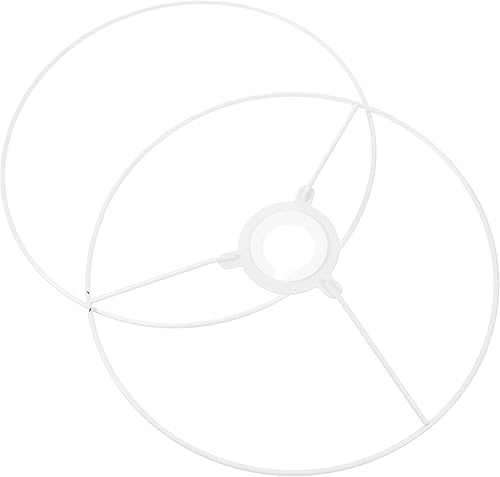 minkissy Lámpara de araña, marco de pantalla, 2 piezas, cubierta de lámpara de alambre de 9.8 in, anillo de fijación de lámpara de bricolaje, anillo minkissy Lámpara de araña, marco de pantalla, 2 piezas, cubierta de lámpara de alambre de 9.8 in, anillo de fijación de lámpara de bricolaje, anillo