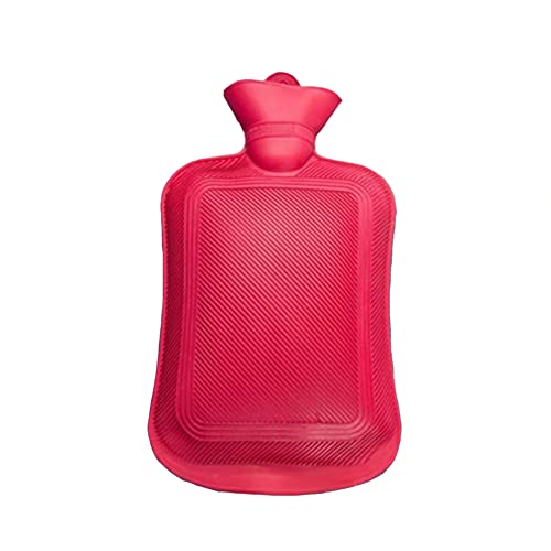 Portable Rubber Hot Water Bottle, 500ML/1000ML/1750ML/2000ML Large Winter Warm Hot Water Bag for Pain Relief, Menstrual Cramps, Neck and Shoulders, Feet Warmer for Women and Girls(1PCS, Random Color)