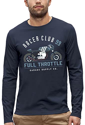 T-Shirt Racer Club 99 Motard Homme vêtement manches longues imprimé biker