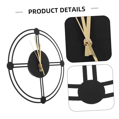 Reloj de Pared Vintage de Metal BESPORTBLE 31 cm miniatura 3