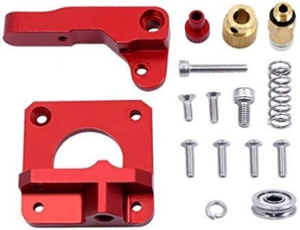 TESSERACT Left Hand All Metal Aluminium Feed Kit Extruder Upgrade for MK8 Extruder 1.75mm Filament for Creality 3D CR-10S Pro/CR-10/CR 10S/Ender3/Ender3pro 3D Printer (Left Hand) (convert dual nozzle)