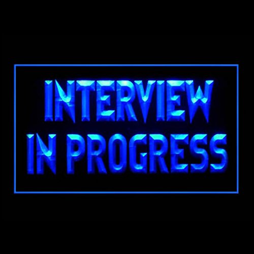 120174 Interview in Progress Reminder Career Guests Display LED Light Neon Sign
