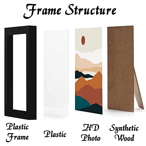 ijuerybai 22,9 x 30,5 cm schwarzer Bilderrahmen, Hochtransparent für Fotocollage 22,9 x 30,5 cm, 3 Stück, Poster auf Leinwand… – Ansicht 2