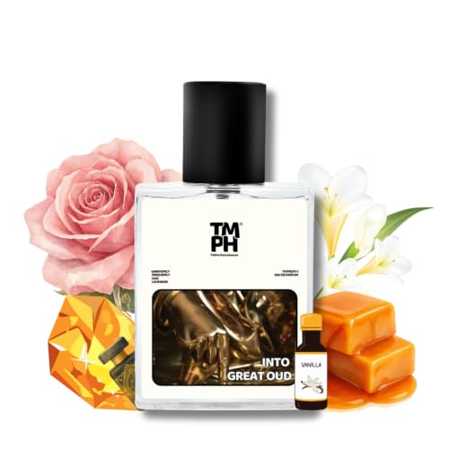 Image of TMPerfumehouse INTO Great Oud EDP for Men | Oud, Spicy & Long Lasting Perfume Spray | Freshspicy, Warmspicy & Lavender Fragrance | Luxury Gift for Him | TMPH | 50ml