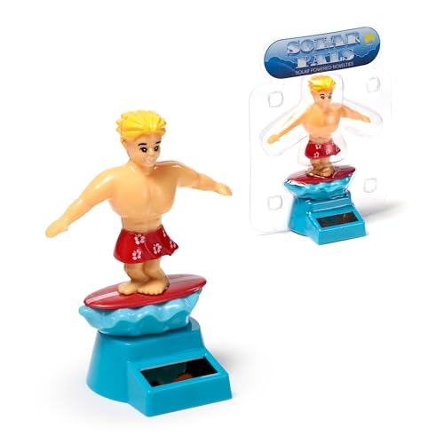Puckator Solar Pal: Solarfigurine ’Surfer Dude’, Erwachsene & Kinder ab 3 Jahren, Unisex, Erneuerbare Energien, Dekoration, Kreativität & Spaß