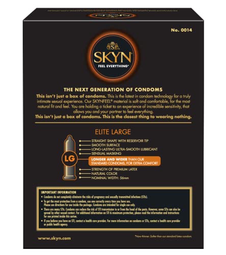 Skyn Elite Large Non-Latex Condoms, 36 Count #TOP4