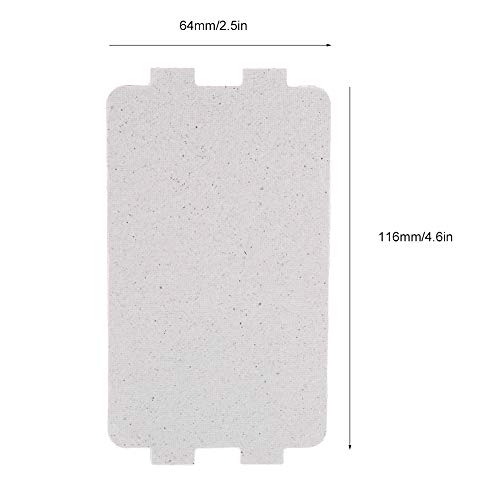 Microwave Oven Mica Plate(Approx. 116x64 mm / 4.6x2.5 inch), Microwave Oven Mica Sheet Replacement Repairing Accessory for Microwave Ovens Hair Dryers Toasters Heaters etc, Pack of 5.