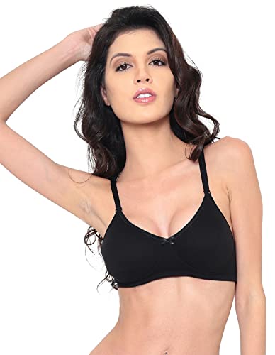 Image of Laavian Women's Cotton Non Padded Non-Wired Regular T-Shirt Bra