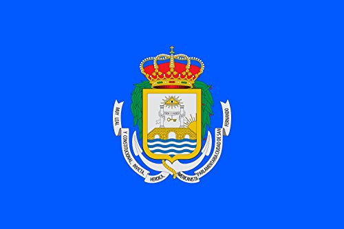 La Mejor Selección de Cádiz san Fernando - los más vendidos. 16 magFlags Bandera Large San Fernando, Cádiz, España | bandera paisaje | 1.35m² | 90x150cm