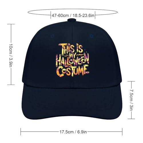 This is My Halloween Costume Baseball Cap Quick-Dry UPF 50+ Cool Hats for Teenage Boys Foldable Travel Cap for Men2