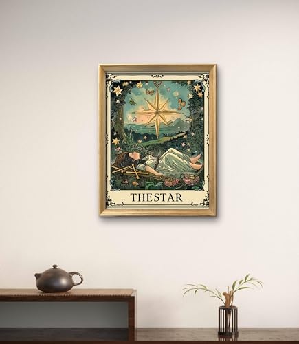 Image of Leczany Cross Stitch Patterns Stamped Kit for Beginners | Embroidery Supplies DIY Craft Kit Needlepoint for Adults Starter | 11CT, 3 Strands | The Star 15.8x20.9 inches