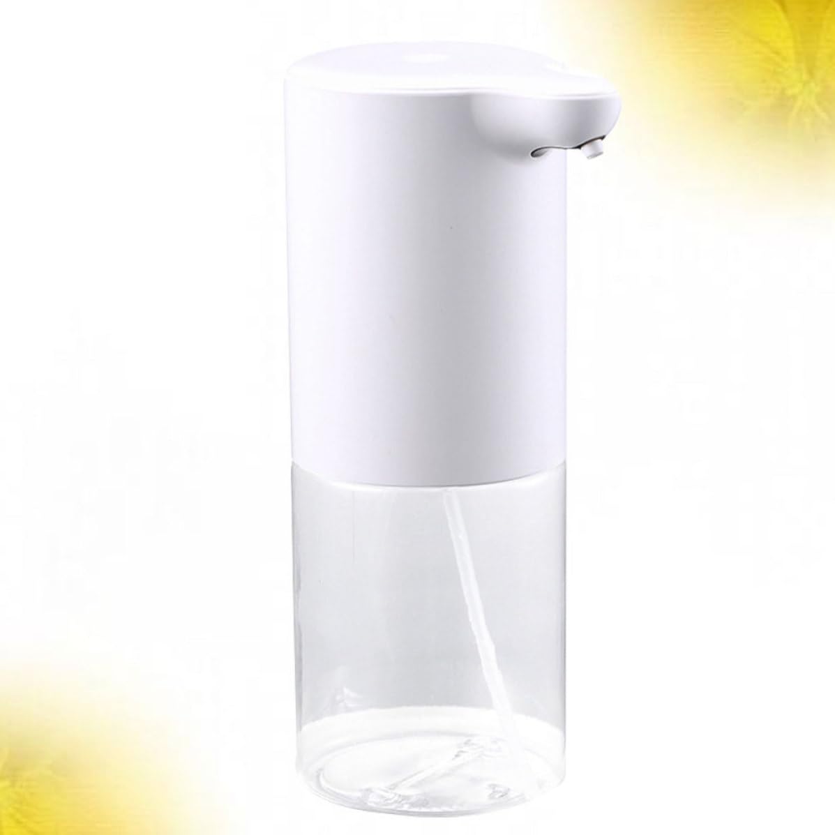 Dispensador Automático de Jabón Líquido Abs por Inducción Infrarroja 320ml Blanco, sin Contacto, sin Batería, para Baño y Aseo de Oficina