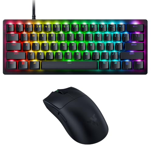 Image of Razer PC Esports Gaming Bundle: Viper V4 Pro Wireless Gaming Mouse + Huntsman V3 Pro Mini 60% Gaming Keyboard - Black