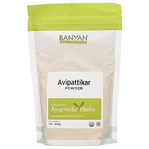 Banyan Botanicals Organic Avipattikar Powder - 1 lb - with Cardamom, Vidanga, Ginger - Traditional Ayurvedic Formula to Soothe The Digestive Tract*- Non-GMO Sustainably Sourced No Additives