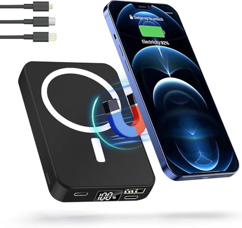 LuLuanping 20W Power Bank, 10000mAh Bateria Externa, Magnético Bateria Portatil, USB C Cargador...