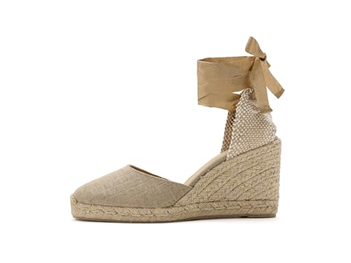Image of Castaner | Espadrille with Wedge Carina Made in Canvas 7 cm | Woman