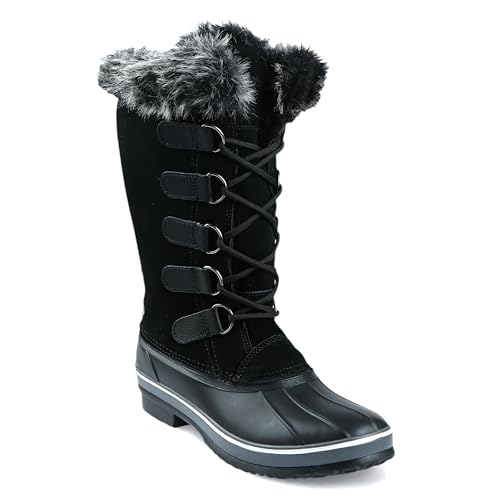 Northside Women's Kathmandu Snow Boot, Licorice, 7 Medium US