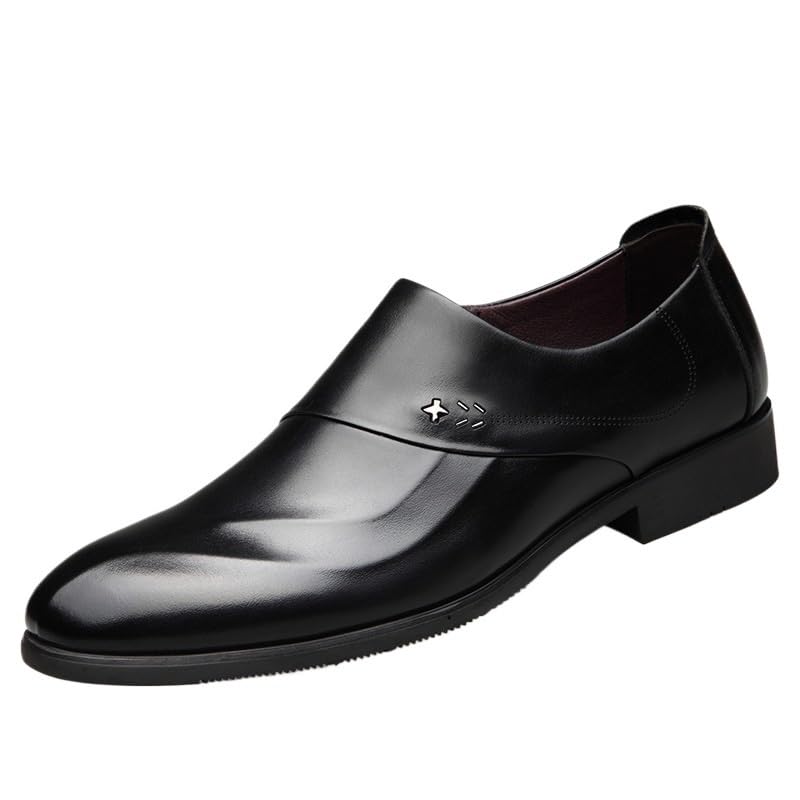 Business Shoes Formal Work Shoes Mens Dress Shoes Oxford Shoes for Men Loafers Formal Shoes Men Business Wedding Shoes Anti-Slip Low Top Non Slip Prom2