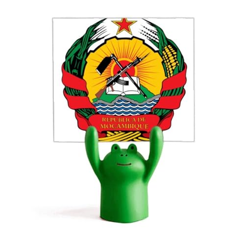 Porte-emblème Mozambique avec motif grenouille pour décoration intérieure