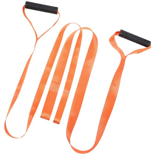 POPETPOP Correa Paquete de 2 Piezas de Caza Resistente de Nylon Naranja y Alta Resistencia Transporte para Arrastrar Ciervos Equipo de Caza al Aire Libre