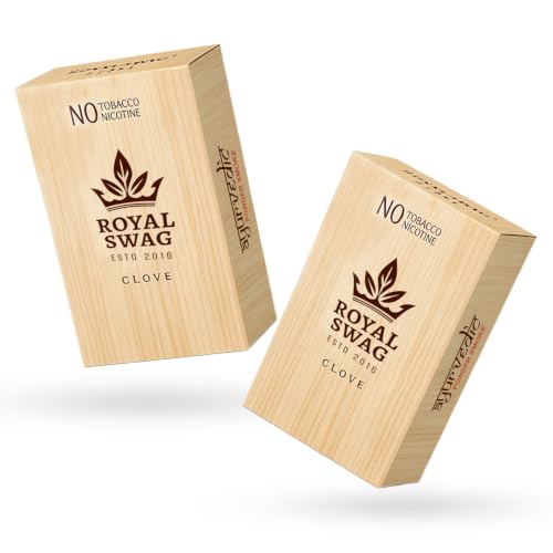 Image of ROYAL SWAG Clove Flavour Wellness Sticks 10 Sticks Each Pack of 2 Boxes Ayurvedic Herbal Blend Wellness Sticks