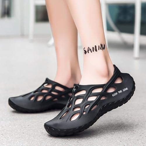 Men's Garden Shoes Summer Thick Bottom Hollow Out Sports Sandals Arch Support Water Shoes Outdoor Hiking Quick Drying Beach Swimming Walking Sandal Slippers4