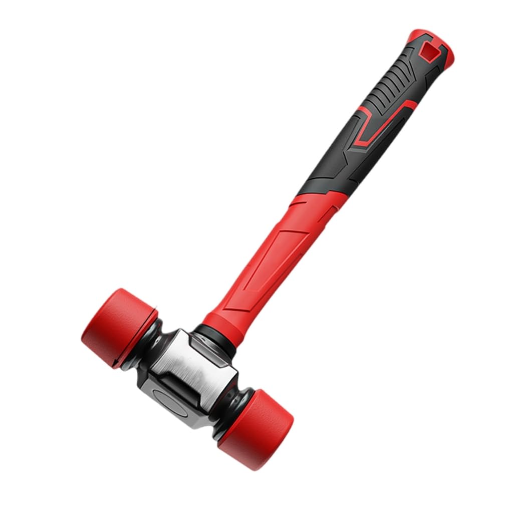Rulbelok 27Mm Rubber Mallets Hammer Shock Absorbing Fibre Handle Floor Installation Tool For Camping Tent Stakes And