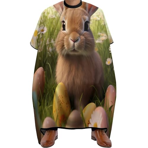 Easter Bunny Hair Cutting Cape for Men Women Waterproof Barber Cape Adjustable Salon Haircut Capes