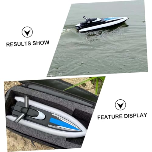 Bateau télécommandé anti-infiltration iplusmile grande autonomie double hélice noir