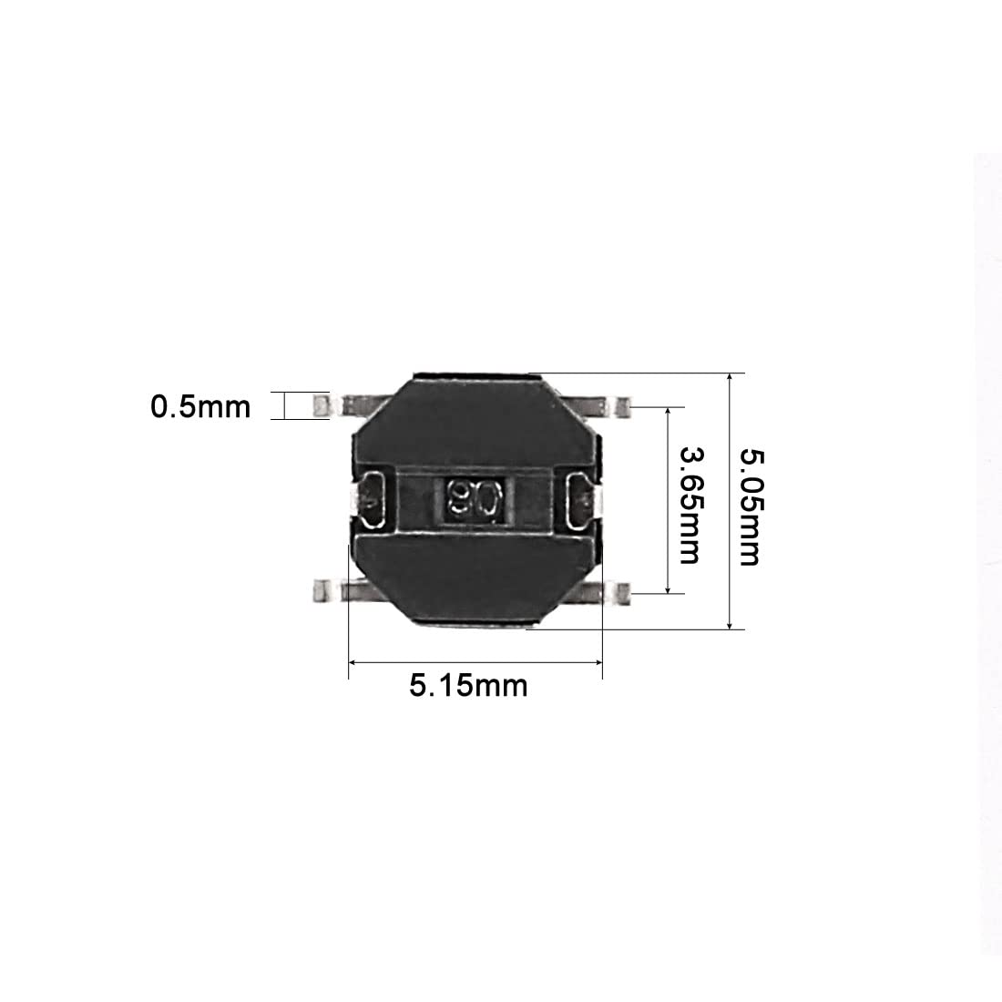 Amazon.com: uxcell 25Pcs Momentary Tact Tactile Push Button Switch  5mmx5mmx3mm 4-pin : Industrial & Scientific
