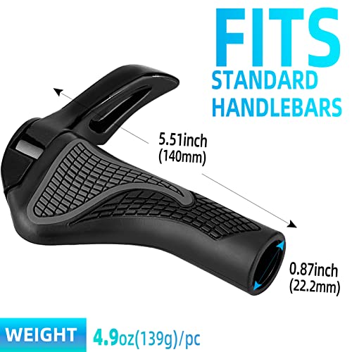 ROCKBROS Ergonomics Non-Slip Bike Handlebar for BMX/MTB/Scooter - image 5