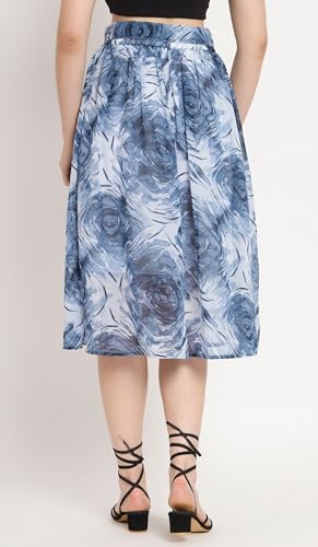 Image of NUEVOSDAMAS Women Floral Printed Midi Skirt