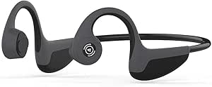 Bone Conduction Headphones Bluetooth 5.0 Open Ear Wireless Titanium HiFi Stereo with Mic Sweatproof Sports Headphones for Running Driving Cycling (Black) asin的图片