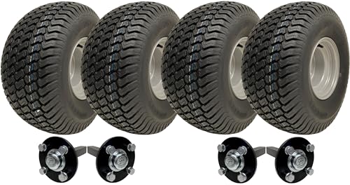 Parnells - Kit de Remorque pour Quad ATV - 4 Pneus et Roues Wanda, 20x10.00-8 + 4 Moyeux PCD 100 mm, axe de Fusée 40x40 mm - 1800 kg, Sans Attelage, Usage...