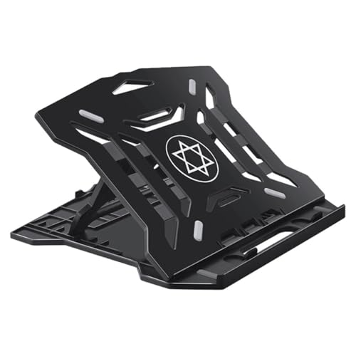 Base ergonómica plegable para laptop ajustable negra miniatura 1