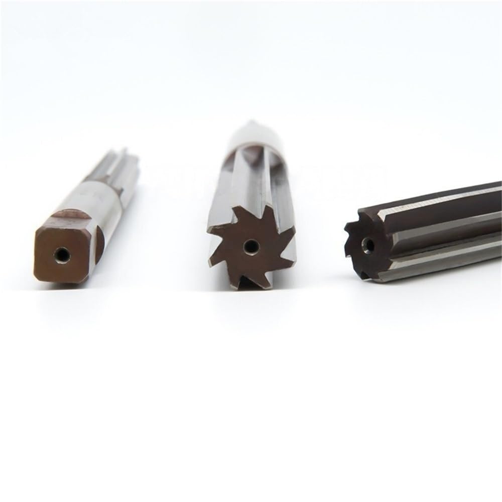 17 pezzi di utensili for alesatura a gambo dritto, alesatori manuali a scanalatura dritta, mandrino CNC H8, fresa
