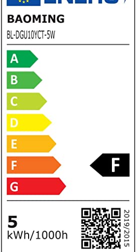 BAOMING GU10 LED Bulbs Dimmable, Neutral White 4000K, 50W Halogen Equivalent, 220-240V 450 Lumen 38° Beam Angle, Pack of 6 - Image 3