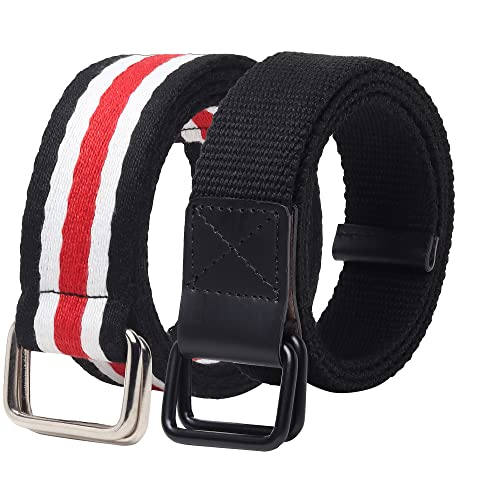 Image of ZORO Cotton Woven Fabric Belt for Men | M01-CB01 | Pack of 2