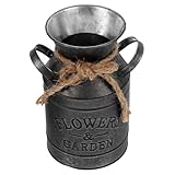 Vase rétro : vous pouvez mettre différentes décorations dans le pot de fleurs en fer, telles que des fleurs fraîches et des bouquets, des bouquets artificiels, des fleurs en soie, des fleurs séchées, etc., seau à fleurs rétro