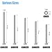 DYWISHKEY 200 Pieces M3 x 30mm/35mm/40mm/45mm/50mm Stainless Steel 304 Hex Socket Head Cap Bolts Screws and Nuts Kit