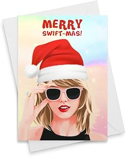 Merry Swift-mas Christmas Card! Funny Christmas Card for Daughter, Swifty Christmas Card, Folklore for Her, Funny Holidays, Humor [00175]