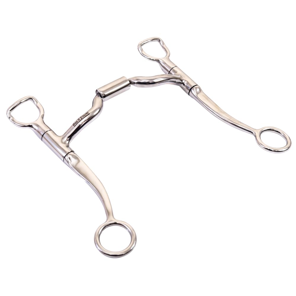 Broca de boca de caballo de acero inoxidable con rodillo | Brocas para caballos | Broca para caballo | Brocas de caballo | Brocas de caballo | Brocas de caballo y bridas