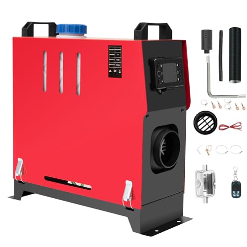 Calentador de estacionamiento diésel de 12 V y 8000 W, calentador de aire diésel de 8 kW, calentador diésel con control remoto y interruptor LCD para automóviles, autobuses, camiones, autocaravanas