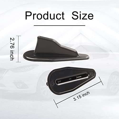 Yonwait 10 Pcs Diffuser Shark Fin Kit Compatible With Spoiler Roof Wing Air Vortex Generator Car Exterior Accessories Black #100 #TOP1