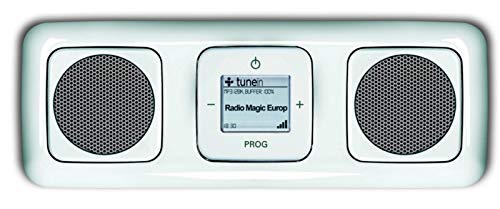 Busch Jäger Unterputz UP WLAN iNet Internetradio (8216U) alpinweiß Komplett-Set Reflex SI // Radioeinheit + 2 Lautsprecher + 2 Lautsprecher