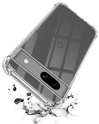 Image of Jkobi Back Cover Case for Google Pixel 7a (Shockproof Crystal Clear Anti Yellow Case | Drop & Camera Protection | Hard Polycarbonate)