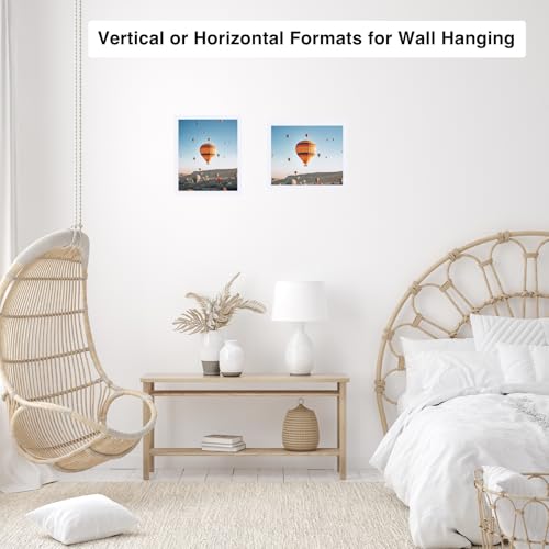 Image of JCJMY 8x9 Picture Frame White for Wall Hanging or Tabletop, Wall Mounting Horizontally or Vertically, 8 x 9 Wall Gallery Poster Photo Frame with Shatter Resistant Plastic Plexiglass, White