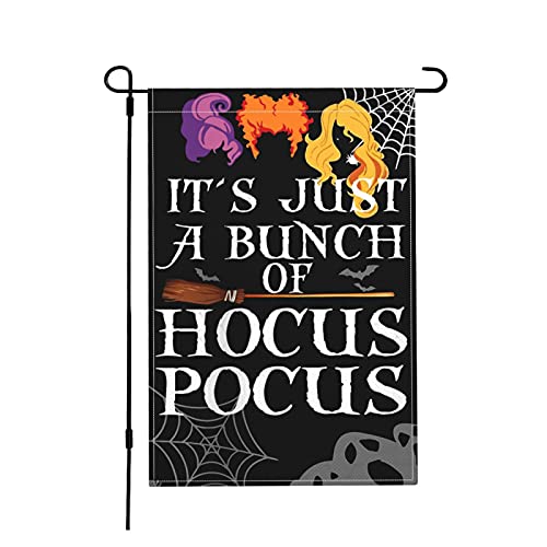 Staychicfashion Halloween I Smell Children Flag,Halloween Sisters Garden Flags, Burlap Double Sided Vertical Outdoor Decorations Fall Holiday Yard Decor 12 x 18 Inch
