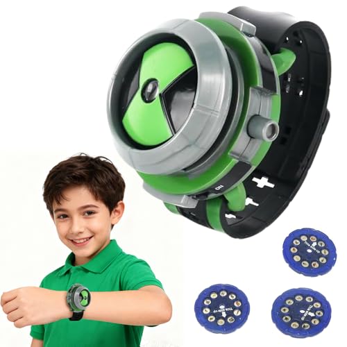 Nzkeuf Reloj Proyector para Niños, Reloj Proyector de Pulsera con 10 Imágenes, Fanáticos del Anime, para Regalos de Cumpleaños, Juegos de rol Infantiles Nzkeuf Reloj Proyector para Niños, Reloj Proyector de Pulsera con 10 Imágenes, Fanáticos del Anime, para Regalos de Cumpleaños, Juegos de rol Infantiles