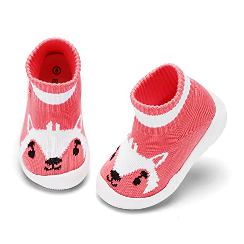 Engtoy Baby Sock Shoes Baby Walking Shoes Infant Non-Slip Breathable Slippers with Soft Rubber Sole Baby Boys Girls Slip On Sneakers
